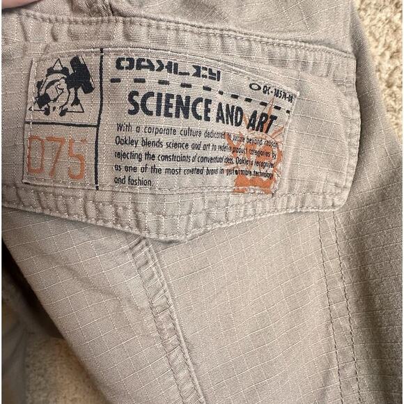 Vtg Y2K Oakley Rip Stop Cargo Pants Men’s 40x32 Khaki Tactical Military Baggy - Picture 7 of 16